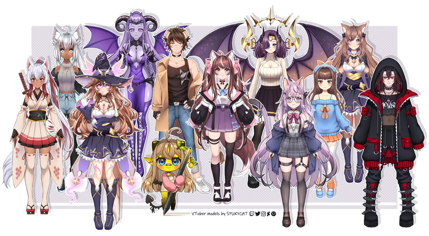 Vtuber models by spukycat Vtuber models by spukycat